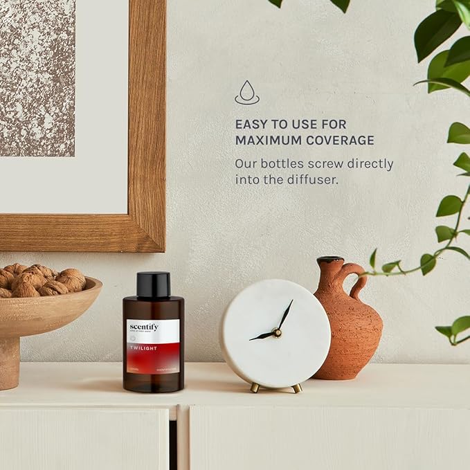 Scentify Holiday Twilight Aroma Oil Christmas Refill Scent for Oil Diffusers - Apple, Spice, Clove, Citrus - Luxurious Relaxing Aromatherapy Fragrance 100ml, 3.38oz