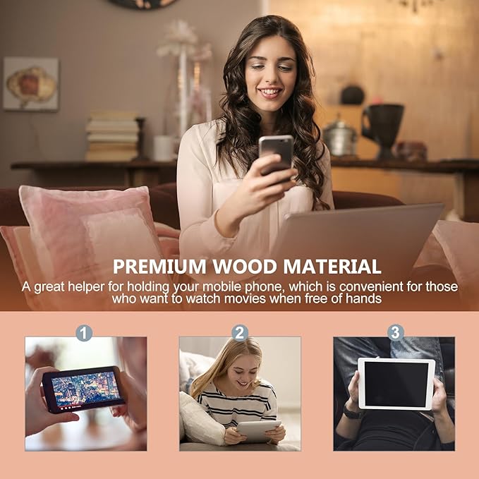 Wooden Flamingo Phone Holder Beach Chair Ornament Sturdy Mobile Stand and Small for Boys and