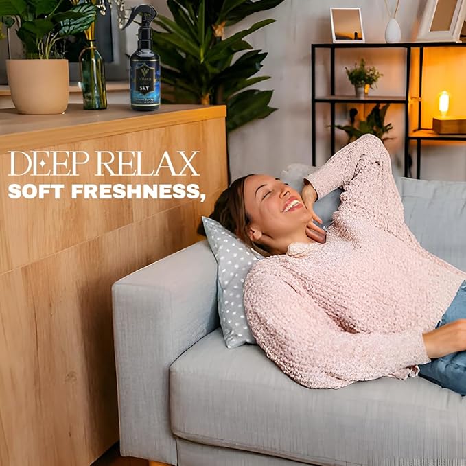 Room Spray Freshener - Long-Lasting Luxury Scents - Room and Linen Spray for Bedding, Sheets, Fabric, Furniture for Aromatherapy - 10.14 fl oz (Sky)