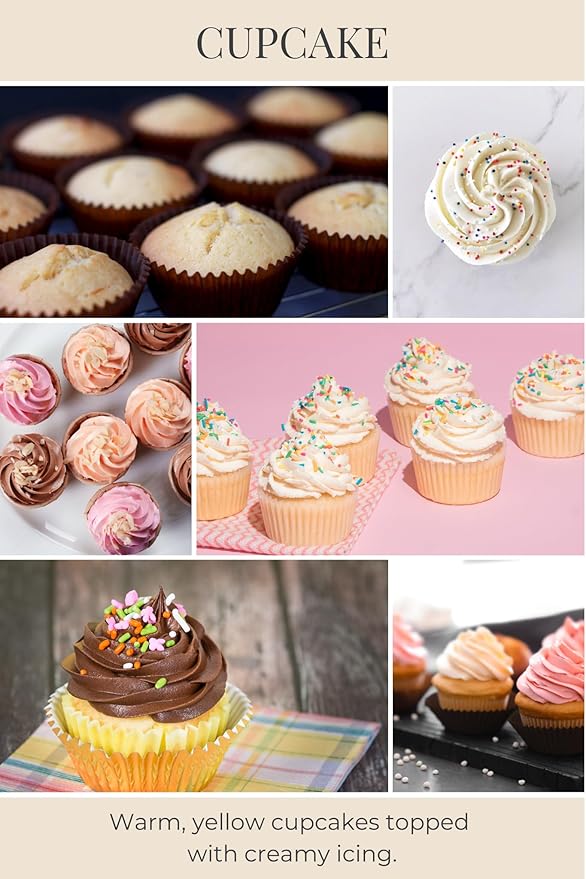 Eco Candle Co Recycled Candle, 18 oz, Cupcake, Double WickTumbler - Scents of Yellow Cake & Icing - Cupcake; 100% USA Made Scented Soy Candles; White; Great Long Lasting Scent