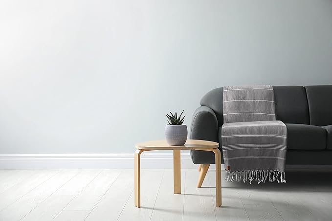 Gold CASE Turkish Beach Towel Set of 6 – 100% Cotton Large Turkish Bath Towels 70 x 38'' – OLYMPOS Oversized, Quick Dry & Sand Free Beach Towel – Lightweight Towels Set - Black