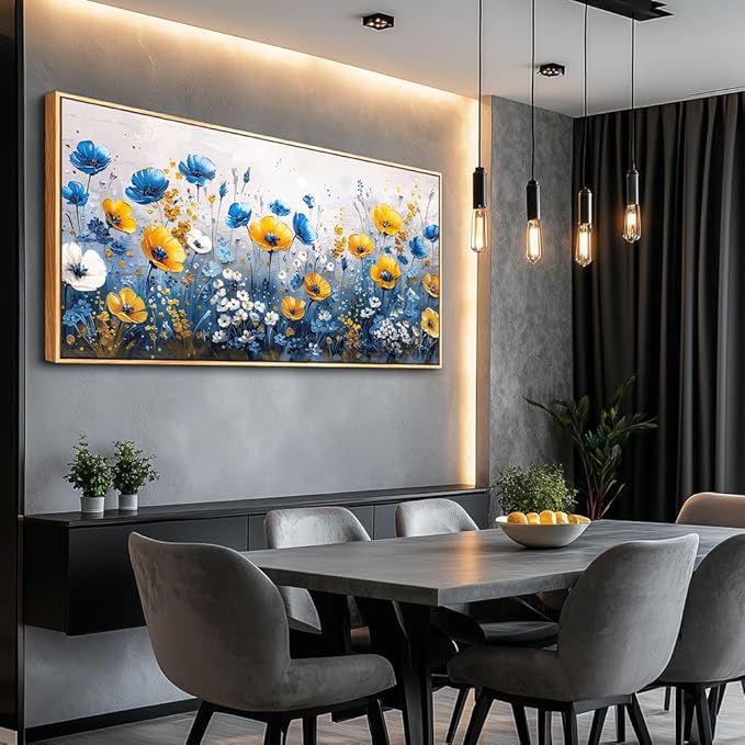 QIYILEXWART Canvas Wall Art For Living Room Large Wall Decor For Office Bedroom Decorations Bush Landscape Pictures Farmhouse Painting Artwork Room Wall Mural Aesthetic Home Decor 30x60 In