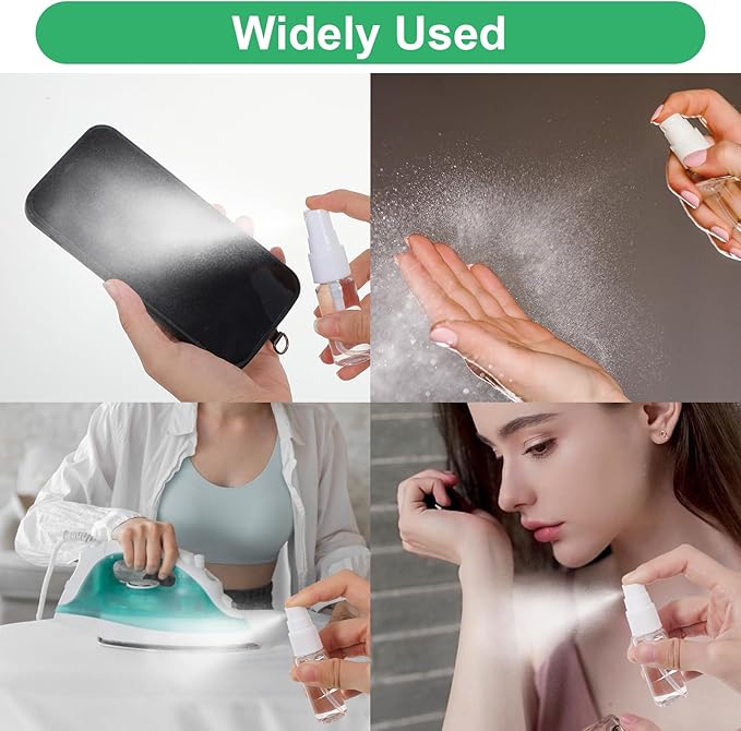 6 Pcs 20 Ml Empty Spray Bottle, Clear Sprays Bottles Small Plastic Fine Mist Spray Bottles, Travel Sprays Bottle Reusable Containers for Travel Perfume Cosmetics Cleaning Care