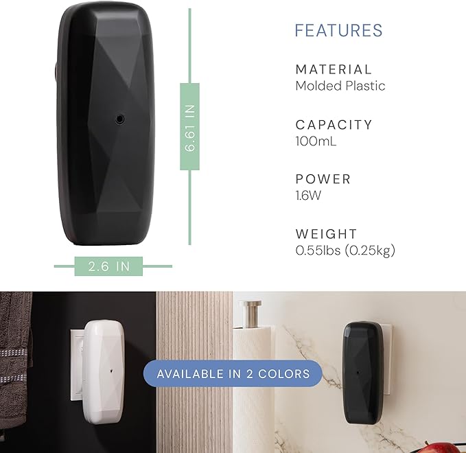 Air Esscentials The Diamond Gift Set, Smart Scent Air Machine for Home with Refreshing Herbal & Citrus Aromas, Waterless Fragrance Oil Diffuser, White Tea & Thyme, Green Tea Lemongrass, Black