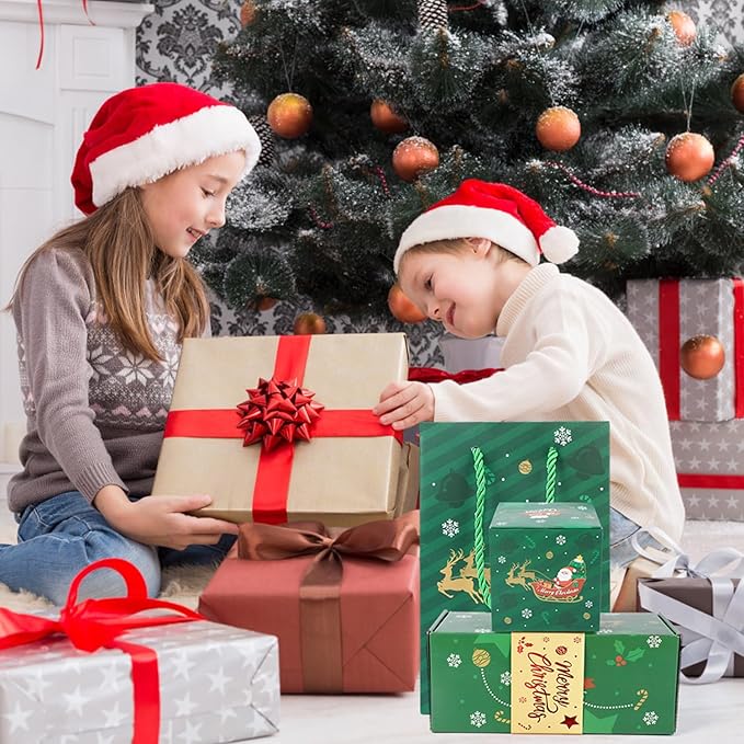 Surprise Gift Box Explosion for Money, Unique Folding Bouncing Red Envelope Gift Box with Confetti for Birthday Anniversary Valentine Proposal (12 Bounces)(Green)