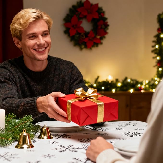 EVERECO 14 Large Gift Boxes with Lids for Presents - 17x11x4 Inches Extra Deep White Shirt Boxes, Christmas Wrapping for Robes, Sweaters, Clothing, Perfect Holiday Gift Box Set