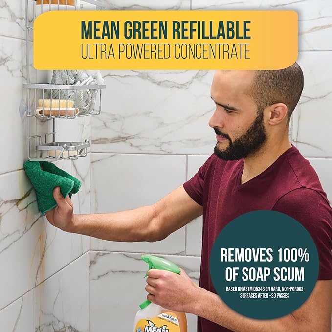 Mean Green Refillable Ultra Powered CONCENTRATE Bathroom Cleaner, Tropical Breeze, 14.3 Ounce