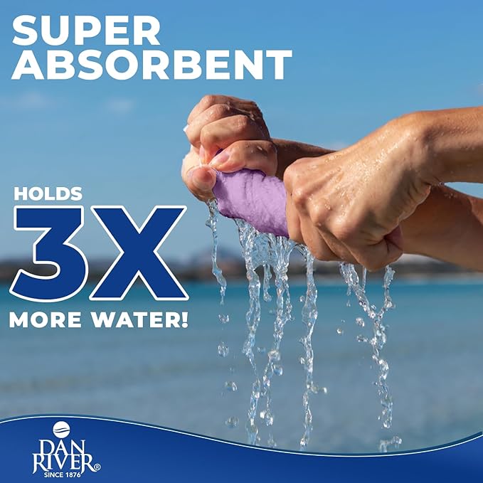 DAN RIVER 8 PC Luxury Bath Towels for Bathroom, 2 Bath, 2 Hand, and 4 Wash Cloths, 600 GSM 100% Ring Spun Cotton Towel Set, Highly Absorbent, Gym, Hotel, and Spa, Lavendar