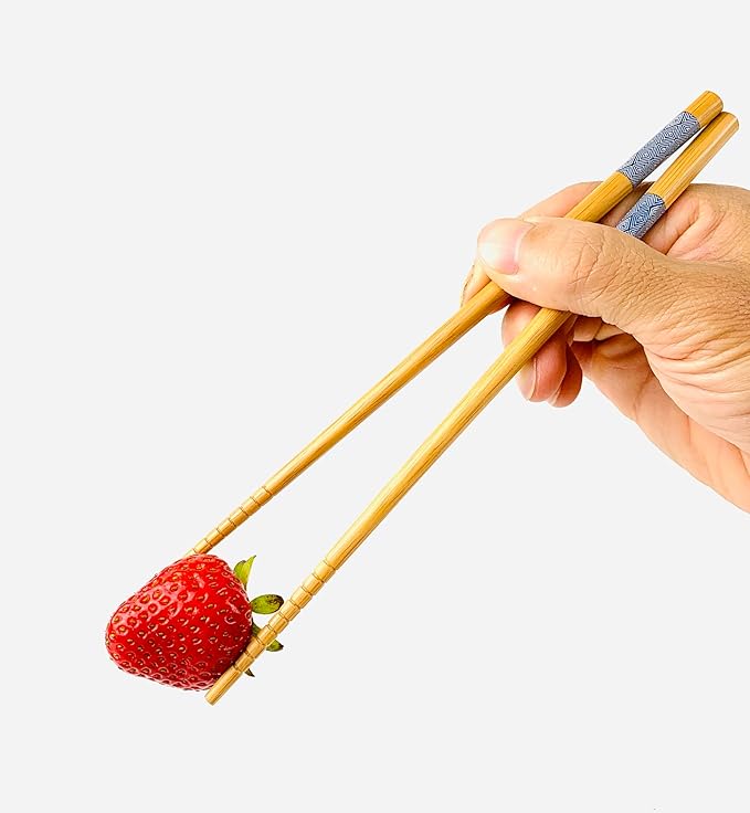 JapanBargain 3671, 10 Pack of 5 Pair Bamboo Chopsticks Set, Reusable Japanese Chinese Korean Wooden Chop Sticks, Hair Sticks, Dishwasher Safe, 9 inch