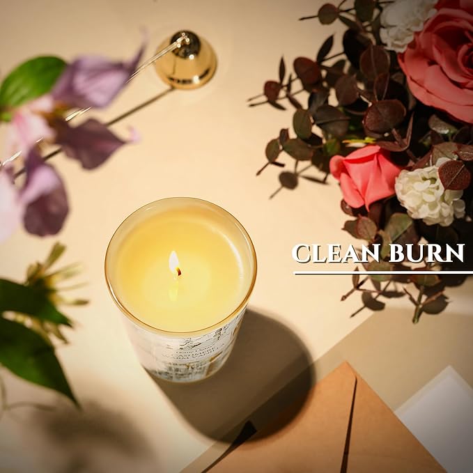 HomeLights Scented Candles for Women & Men, 6.7oz Candle Jars Aromatherapy Single Wick Candle, Ideal for Industrial Chic Home Decor and Gifts, Cashmere Warm Vanilla