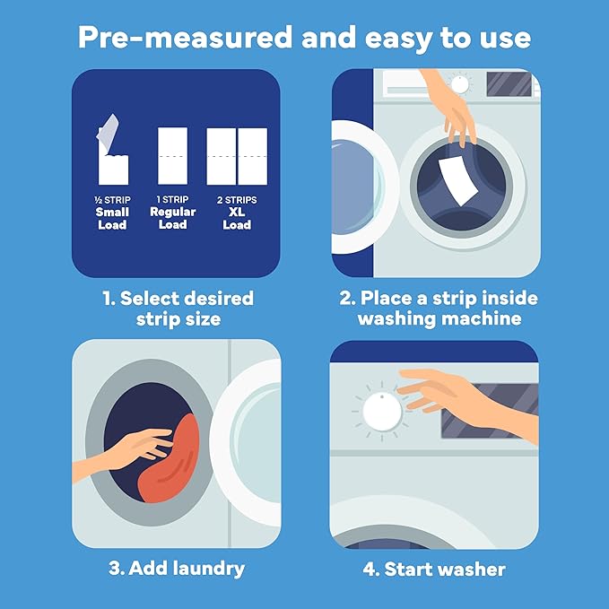 Tru Earth Compact Dry Laundry Detergent Sheets - Up to 64 Loads (32 Sheets) - Paraben-Free - Original Eco-Strip Liquidless Detergent, Great for Travel - Sun Kissed