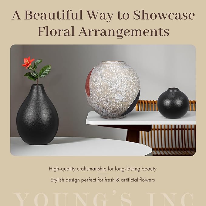 Young's Inc Stoneware Vase