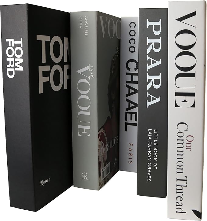PTShadow 7 Pcs Decorative Books Aesthetic Chic Faux Book Set for Room Décor,Modern Home Decor Coffee Table Decor