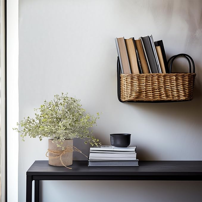 4Pcs Small Fake Plant for Home Decor, Artificial Plants Indoor for Shelf Decor, Small Artificial Plants in Pots for Kitchen Bathroom Laundry Farmhouse Room Decor