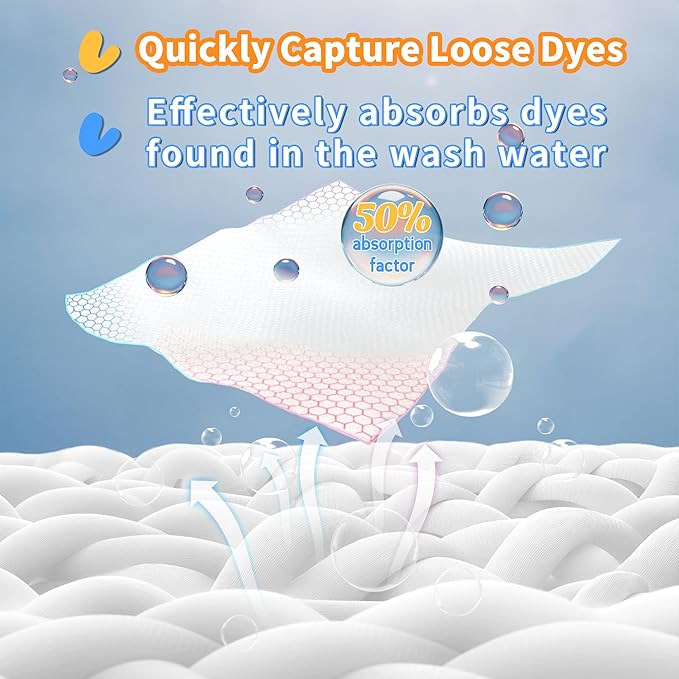 Color Catchers for Laundry 30 Pcs + Laundry Detergent Sheets Fresh Linen 16 Pcs + Laundry Detergent Sheets Lavender 16 Pcs + Santal 16 Pcs