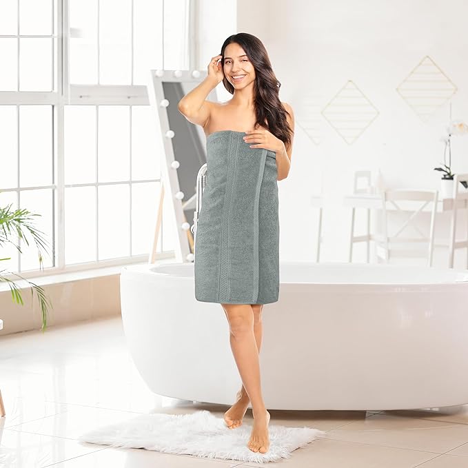 Utopia Towels 4 Pack Premium Bath Towels Set, 27 by 54 Inches, 100% Ring Spun Cotton 600GSM, Lightweight and Highly Absorbent Quick Drying Towels, Perfect for Daily Use, Cool Grey