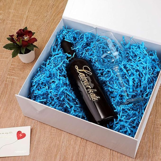 White Gift Box Large 13.5x11.8x4.7 Inches, White Gift Boxes for Presents with Magnetic Closure Lid, Luxury Gift Box Rectangle Collapsible Boxes for Gift Packaging