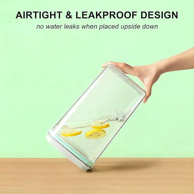 Airtight Food Storage Container with Pop Lid & 130ml Scoop, 4L/4.2qt BPA-Free Cereal, Rice, Flour, Pasta & Snack Container, Stackable & Durable,Kitchen Pantry Organizer