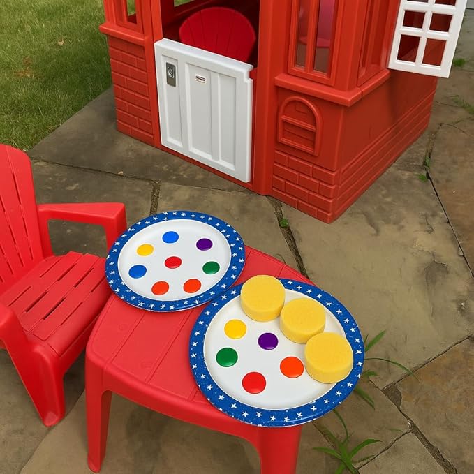 Round Sponge 3 Pack, Kitchen Sponge Set - Durable, Eco-Friendly Cleaning & Shower Sponges for Non-Stick Cookware, Heavy-Duty Tasks, Reusable & Washable