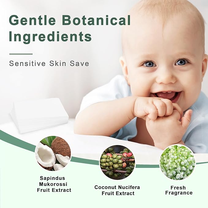 Laundry Detergent Sheets 260 Loads, Fresh Scent, Eco-Friendly Liquidless Soap Strips, Plant-Based, Hypoallergenic Washing Supplies