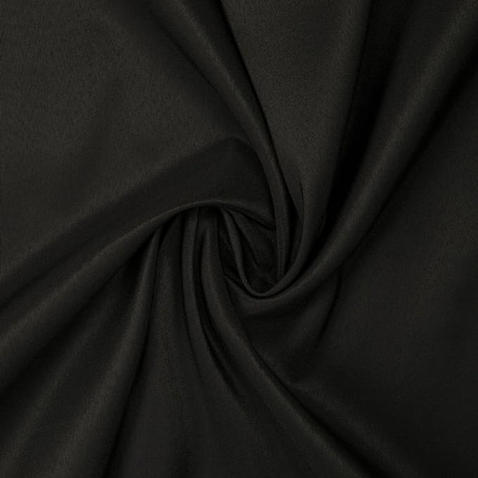 Gee Di Moda Rectangle Tablecloth - 90 x 156 Inch Black Table Cloth for 8 Foot Table with Floor-Length Drop - Heavy Duty Washable Fabric - 8 Ft Buffet Table, Holiday Party, Wedding & Baby Shower