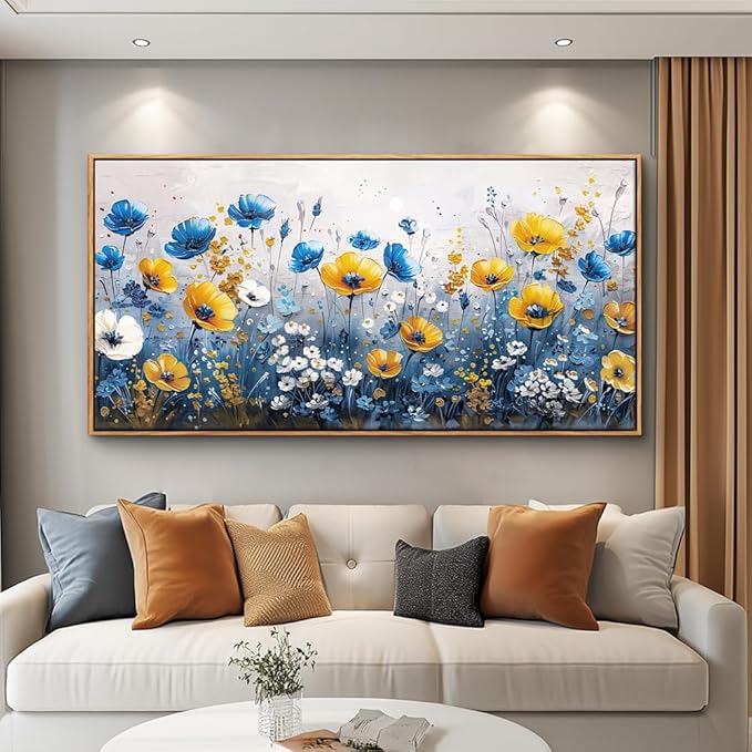 QIYILEXWART Canvas Wall Art For Living Room Large Wall Decor For Office Bedroom Decorations Bush Landscape Pictures Farmhouse Painting Artwork Room Wall Mural Aesthetic Home Decor 30x60 In