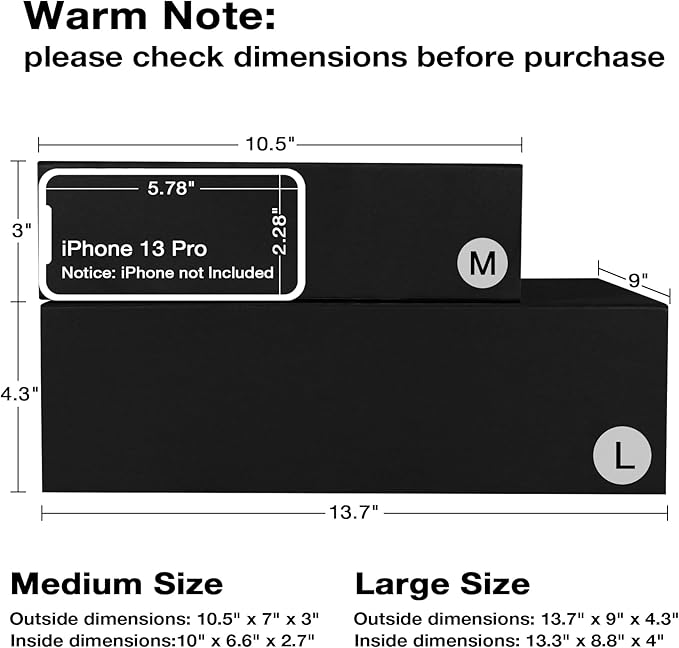 Aimyoo Galaxy Black Collapsible Gift Box with Magnetic Closure Lids 13.8x9x4.3 in, Large Bridesmaid Groomsman Proposal Boxes, Rectangle Present Box for Graduation Birthday Storage 1 Pack