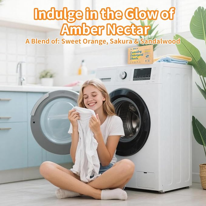 BellaLuce Laundry Detergent Sheets - Laundry Sheets, 240 Loads (304 Count (Pack of 3), Fresh Linen & Amber Nectar)