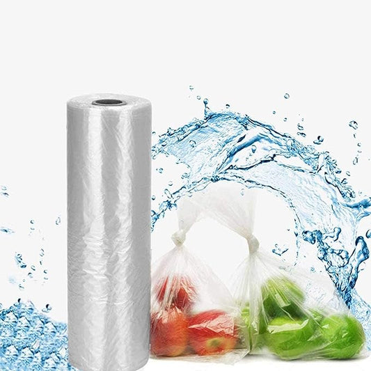 BESTEASY 16" x 20" Clear Plastic Produce Bags - Durable, 350 Bags/10 Rolls