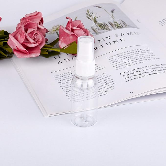 TRENDBOX 6 Pack Empty Transparent Plastic Fine Mist Spray Bottle 30 ml (1 oz)