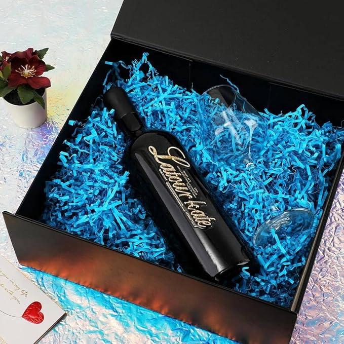 2 Pcs Black Gift Box Large 13.5x11.8x4.7 Inches, Black Gift Boxes for Presents with Magnetic Closure Lid, Luxury Gift Box Rectangle Collapsible Boxes for Gift Packaging