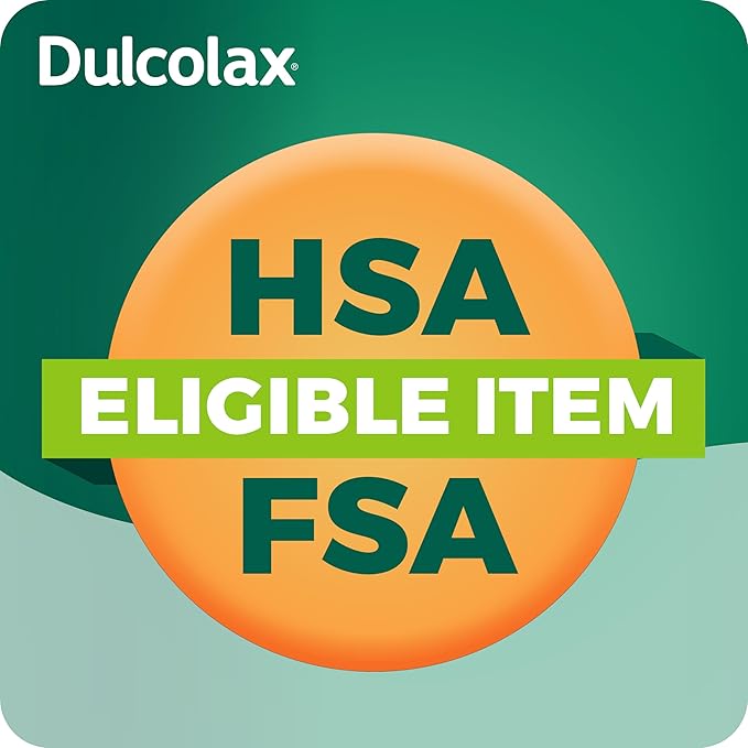 Dulcolax Stimulant Laxative Tablets, Predictable & Effective Constipation Relief, Relieves Straining & Bloating, Bisacodyl 5 mg, 50 Count