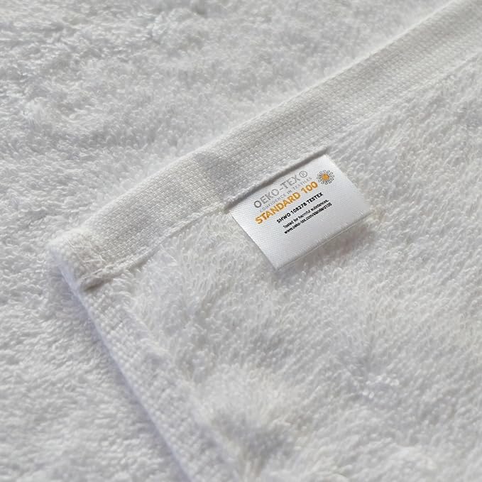 Cotton Bath Towel – Large 30x60 Inches, Soft, Thick & Absorbent Towel for Bathroom, Spa, or Home Use (White, 4 Pack – 30"x60")