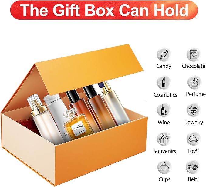 Rsgift 3 Pack Yellow Gift box,18x15x6.1 inch Packaging Gift Boxes with Lids for Valentines Day,Extra Large Gift Boxes for Presents Birthday Christmas,Thanksgiving Day