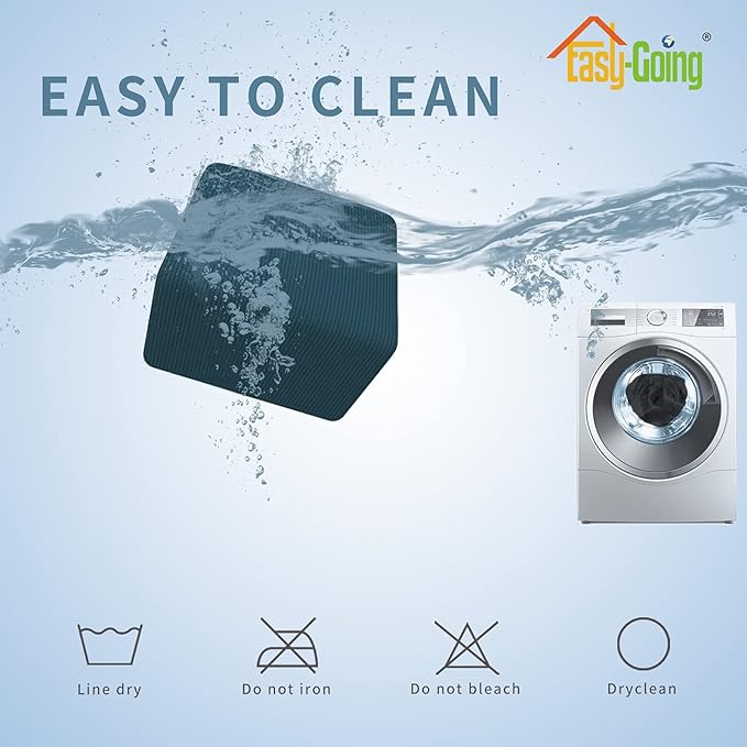 Easy-Going Stretch Square Ottoman Cover Folding Storage Stool Furniture Protector Soft Rectangle Slipcover with Elastic Bottom (15x15x15inch, Deep Teal), X-Small