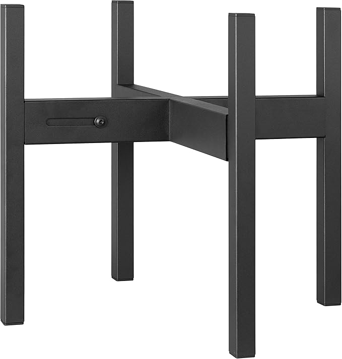 FaithLand Plant Stand, Adjustable Size Fits 12 13 14 15 16 Inches Large Plant Pot, Metal Planter Stand, Mid Century Expandable Plant Holder Indoor Outdoor, Adjustable Width: 12”-16.1” - Easy Assembly