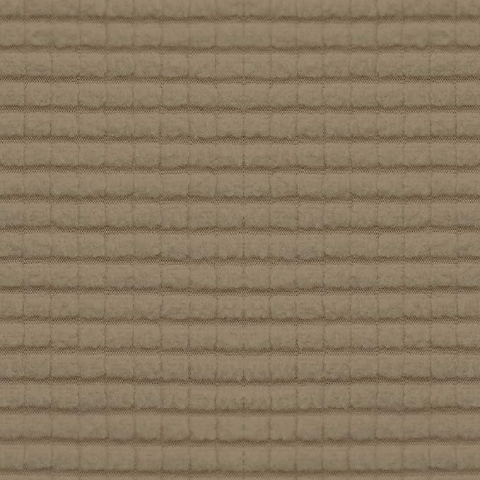 Easy-Going Stretch Ottoman Cover Folding Storage Stool Furniture Protector Soft Rectangle slipcover with Elastic Bottom(Ottoman Large,Tan)