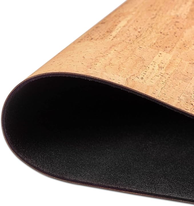 Corkor Cork Desk Pad – Table Mat - Vegan Leather – Cruelty Free – Eco Friendly - Light Brown