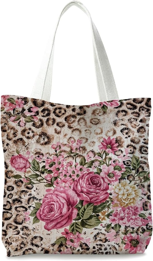Leopard Print Tote Bags, Tote Bags for Women, Gife for Waoman, Reusable Shopping Bags