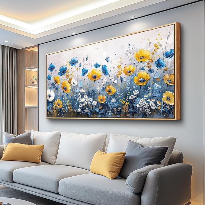 QIYILEXWART Canvas Wall Art For Living Room Large Wall Decor For Office Bedroom Decorations Bush Landscape Pictures Farmhouse Painting Artwork Room Wall Mural Aesthetic Home Decor 30x60 In