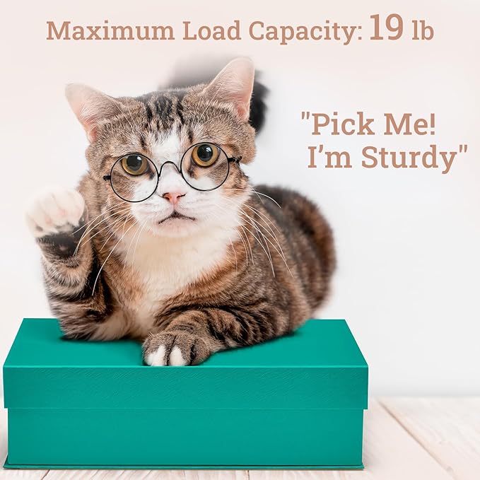 MESHA Gift Box 13.5" x 9" x 4" Magnetic Gift Boxes with Lids Forest Green for Presents Bridesmaids Groomsmen Proposal Box with Ribbon, Card for Valentines Day Wedding Brithday Gift Wrap Packaging