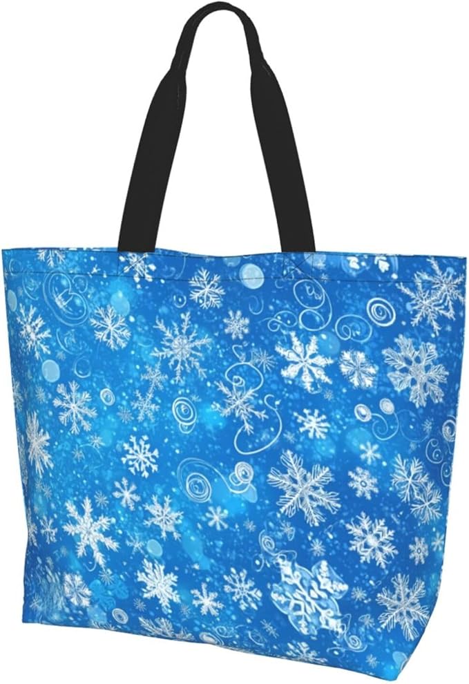 Tote Bag Shoulder Bags for Women Grocery Shopping Bag Reusable Bags Boho-Red Paisley 1