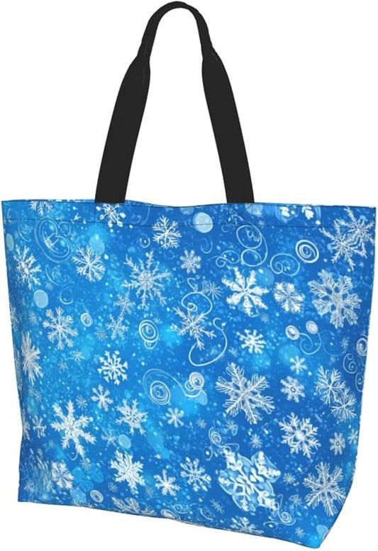 Tote Bag Shoulder Bags for Women Grocery Shopping Bag Reusable Bags Boho-Red Paisley 1