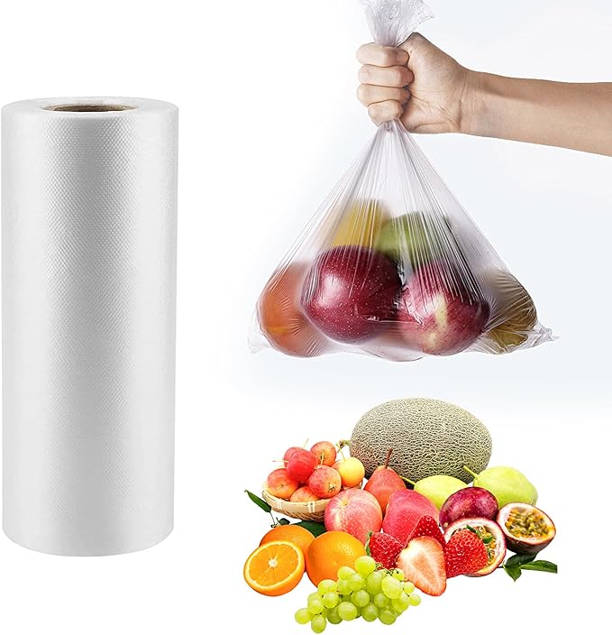 CLASSY Large 14" x 20" 350 Bags/Roll Plastic Food Storage Bags, Plastic Produce bags for Vegetable Fruits, Bread - (1 Roll, Total 350 Bag)