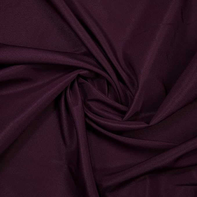 Gee Di Moda Rectangle Tablecloth - 90 x 132 Inch Eggplant - Heavy Duty Washable Polyester - 6 Ft Buffet Table, Holiday Party, Wedding & Baby Shower