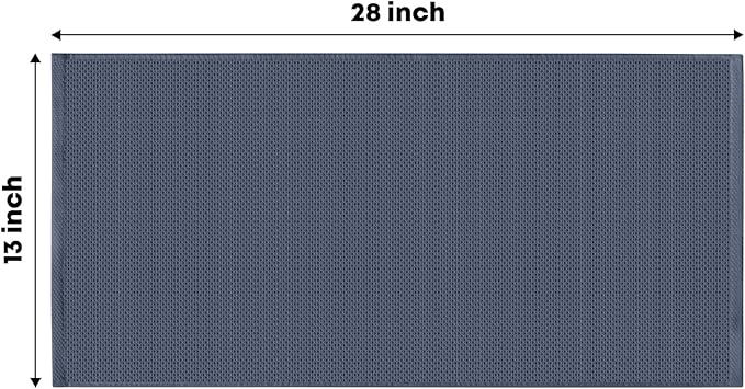 Artoid Mode 100% Cotton White Dark Grey Waffle Weave Kitchen Dish Cloths, 13x28 Inch Ultra Soft Absorbent Quick Drying Kitchen Dish Towels Set of 4, Multicolor