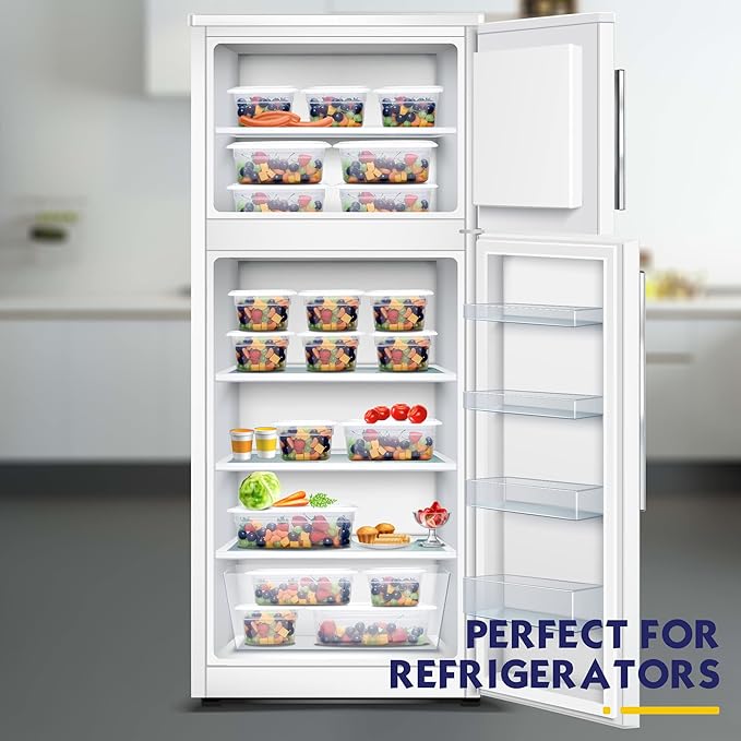 6 Pack 1/6 Size 4'' Deep Plastic Food Pans with Lids, Translucent, Commercial, BPA-free, Stackable Storage for Restaurants, Buffets