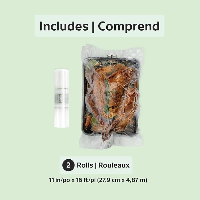 FoodSaver Vacuum Sealer Bags for Extra Large Items (Pack of 8)