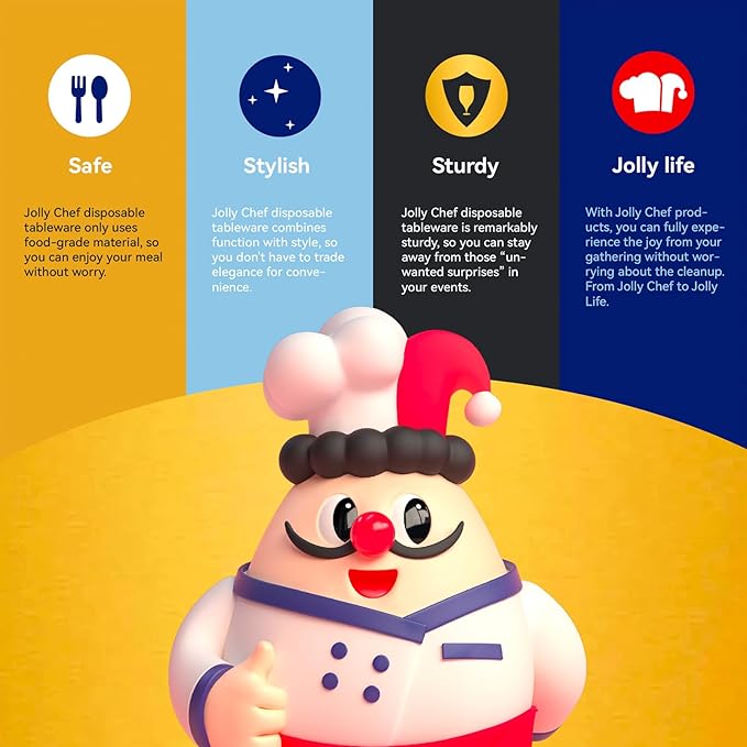 JOLLY CHEF 50 Pack Paper Food Containers with Lids, 19 oz Disposable Meal Prep Containers, Rectangular Paper Bowls with Lids for Thanksgiving, Christmas, Parties