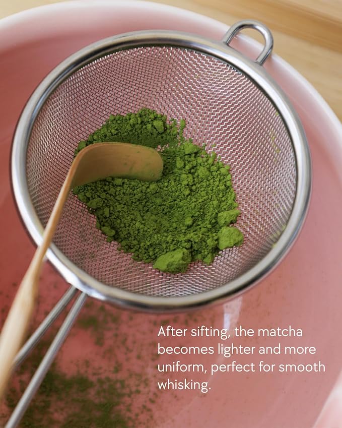 Matcha Set, 5 Pcs Matcha Whisk Set – Elegant Rounded Design Bowl with Folded Rim, Glossy Pink Glaze, Comfortable to Use, Gift Box Included (Glossy Pink)